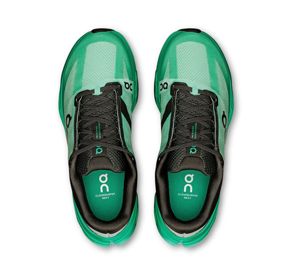 On Women's Cloudsurfer Next Mint/Black Running Shoes