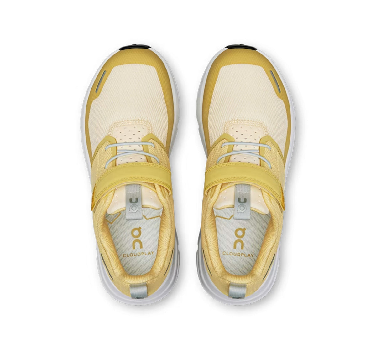 On Little Kids' Cloud Play Citrine/White Athletic Shoes