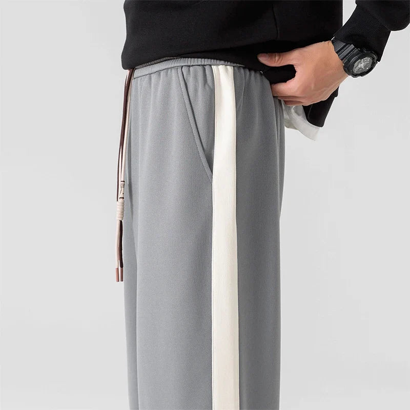 Wide-Leg Sweatpants Side Stripe – Men's Relaxed Fit Joggers | Arden