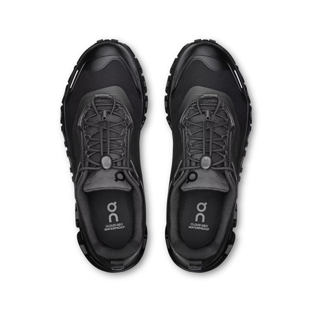 On Women's Cloud 6 Geo Waterproof Black/Black Lifestyle Sneakers